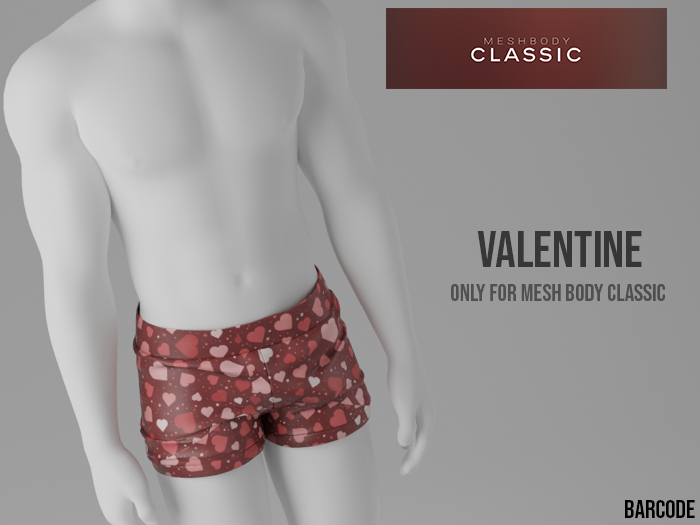 [BARCODE] Lovers Boxers - Valentine (Meshbody Classic)