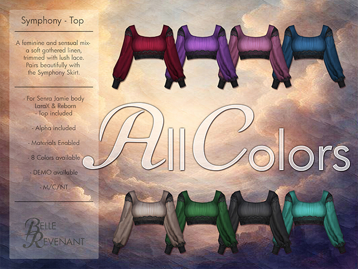 BelleRevenant Symphony Top AllColors