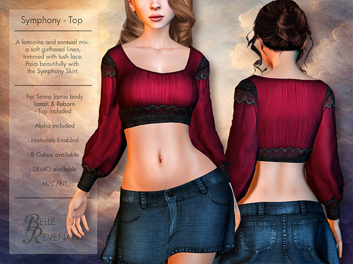 BelleRevenant Symphony Top Red