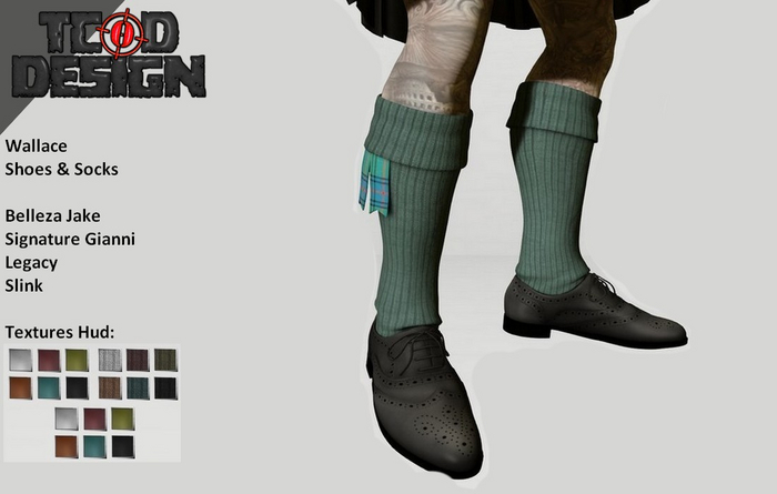 Shoes & Socks ~ Wallace [Textures Hud]...