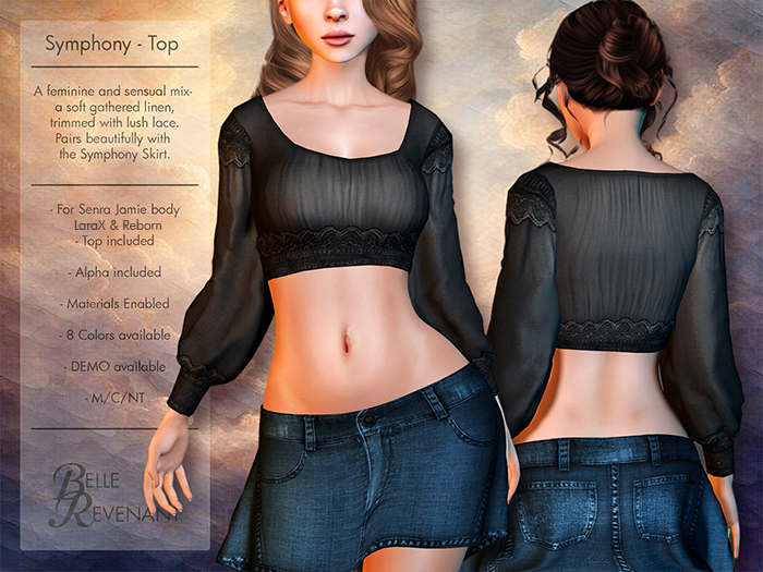 BelleRevenant Symphony Top Black