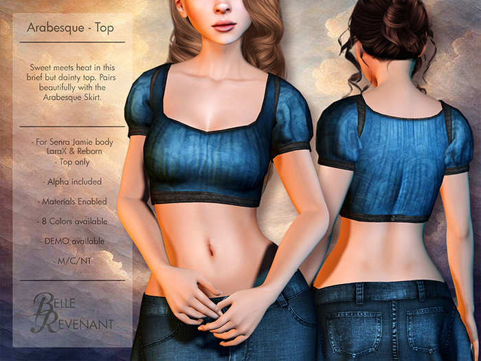 BelleRevenant Arabesque Top Blue