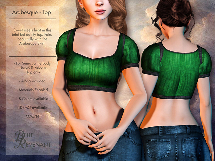 BelleRevenant Arabesque Top Green