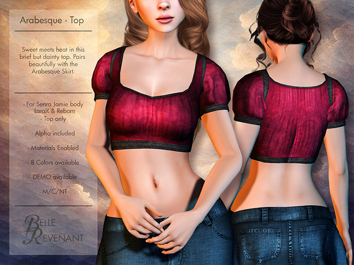 BelleRevenant Arabesque Top Red