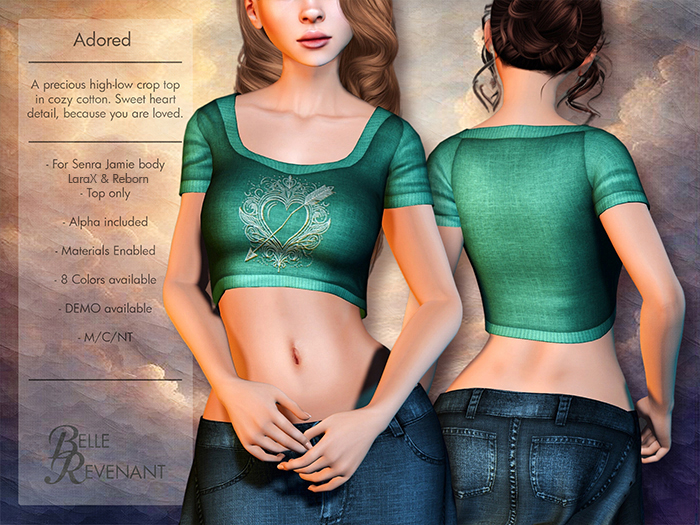 BelleRevenant Adored Top Teal