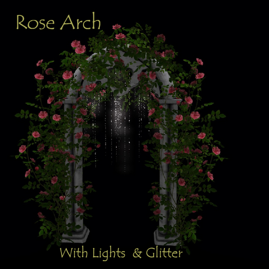 -MBC-Rose Arch Pink w Lights