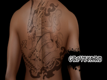 GR8VEYARD Samurai Back Tattoo