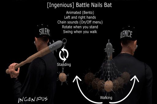 [Ingenious] Battle Nails Bat (Wear)