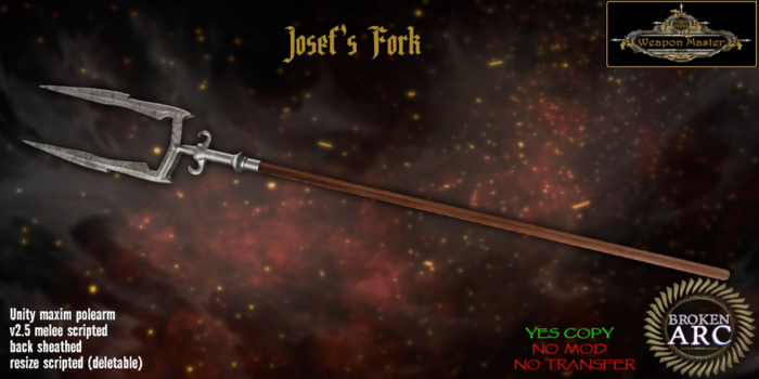 Josef's Fork - Unity Maxim Polearm (UM v2.5 boxed)