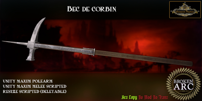 Bec de Corbin - Unity Maxim Polearm (UM v2.5 boxed)