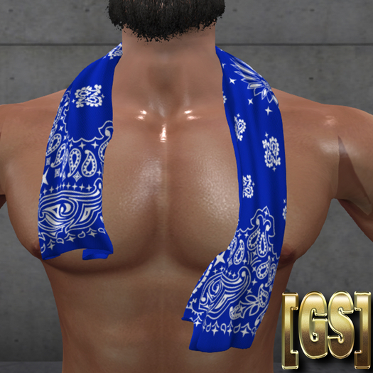 [GS] Bandana Towel Blue