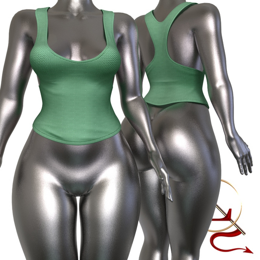 Green Tank Top Legacy Perky