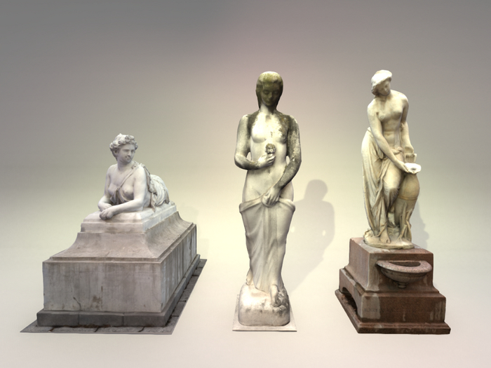 Sculpture Set 5 - White Stone