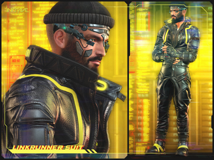 [LINKRAVE] Linkrunner Suit - Leather - (MALE)
