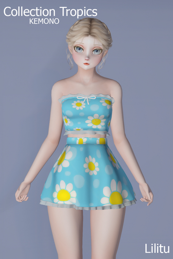 Collection Tropics - Sky Daisies - Lilitu Store