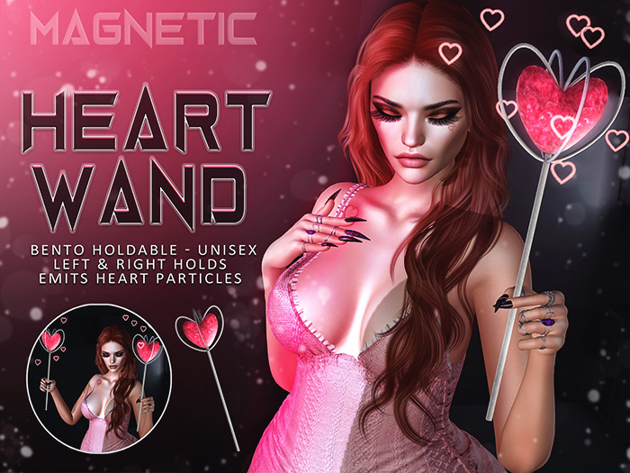 Magnetic - Heart Wand