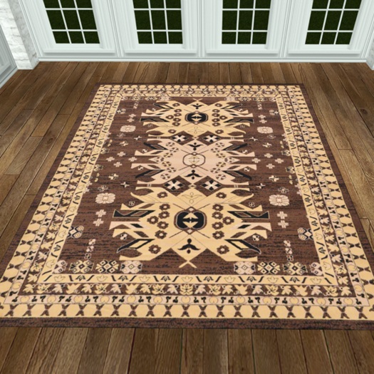 Brown Heris Rug