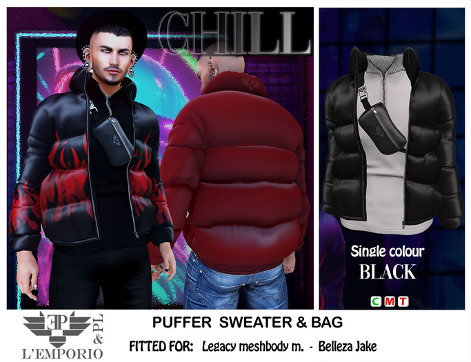 L'Emporio&PL ::*Chill*:: Puffer [BLACK]