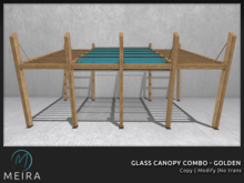 Meira Glass Canopy Combo - Golden