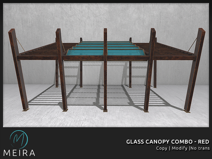 Meira Glass Canopy Combo - Red