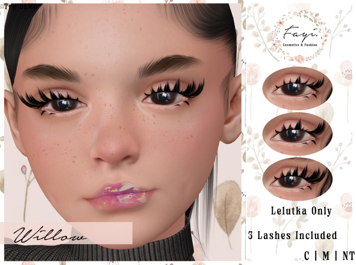 Fayi. Willow Eyelashes Lelutka EvoX