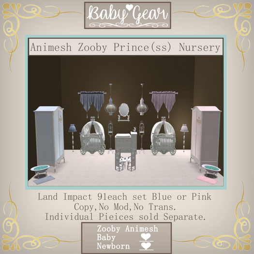 Animesh Zooby Prince(ss) Complete Nursery (Boxed)