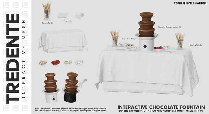 Tredente // Interactive Chocolate Fountain [WHITE] (Packed)