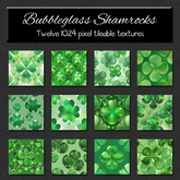 *Wallflowers* Bubbleglass Shamrocks & Clovers