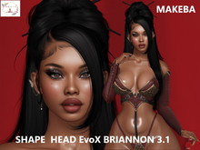 MAKEBA SHAPE/ HEAD / lel EvoX BRIANNON 3.1/4.0 (Maitreya,,legacy,Reborn,Erika ,,Belleza Gen.X Curvy.Kupra)