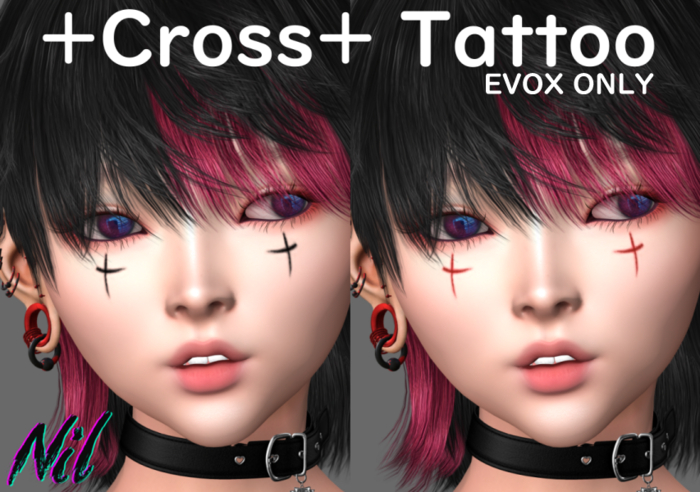 -NIL- Cross Tattoo  for EVOX SET
