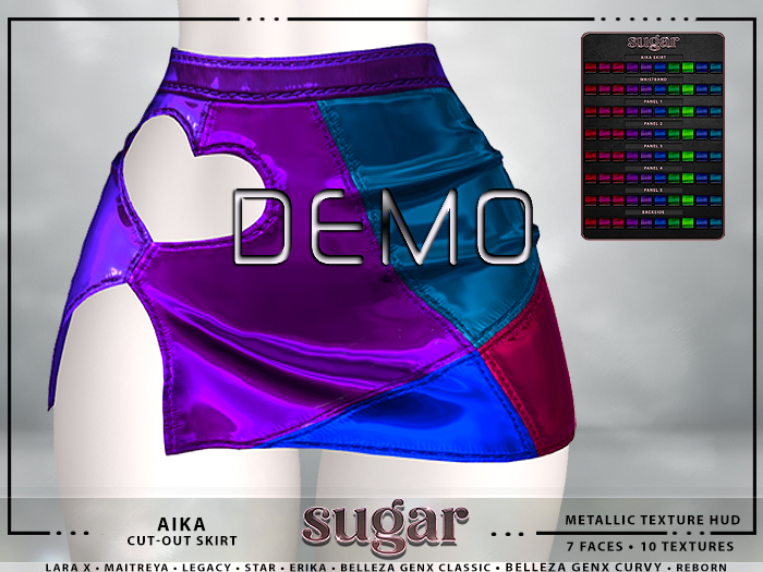 [sugar] Aika Cut-Out Skirt METALLIC Demo [Unpacker]