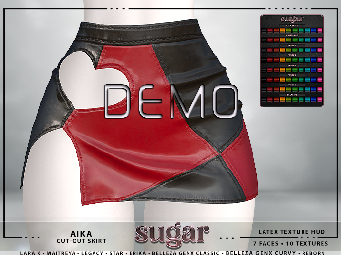 [sugar] Aika Cut-Out Skirt LATEX Demo [Unpacker]