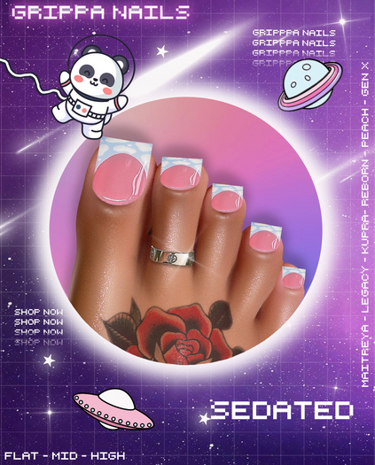 Grippa Pedi:: Sedated Set