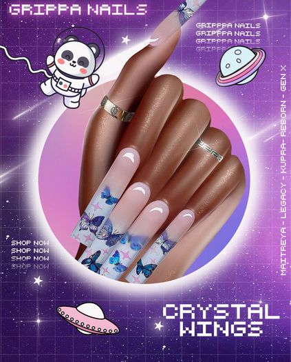 Grippa:: Crystal Wings Set