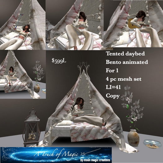 Tented daybed for 1 set-Box LI=41