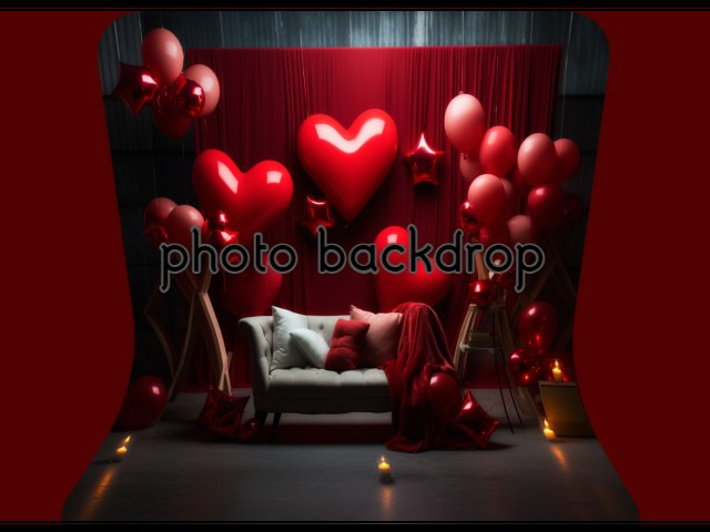 [AE] Photo Backdrop - Be My Valentine 1