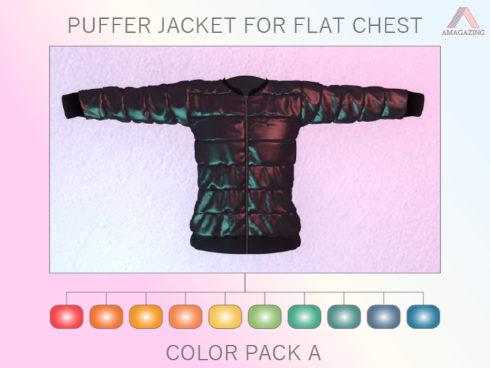 ◄AMAGAZING► Boyish Puffy Jacket [Color Pack A]