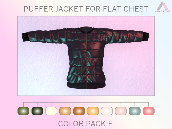 ◄AMAGAZING► Boyish Puffy Jacket [Color Pack F]