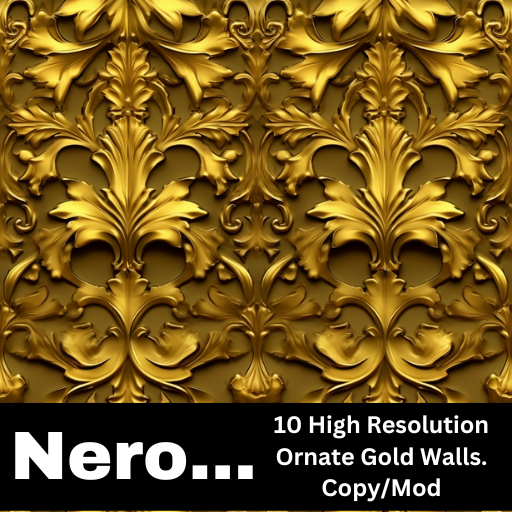 10 Ornate Gold Walls