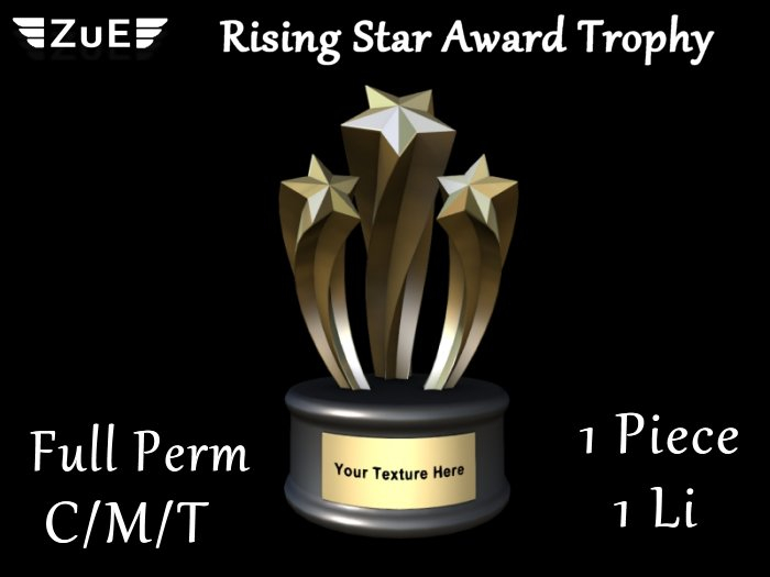 ::ZuE:: Rising Star Award Trophy - Full Perm