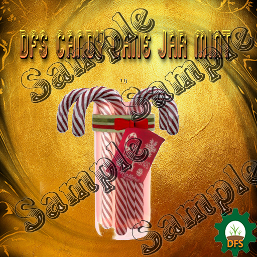 DFS Texture Candy Cane Jar Mint