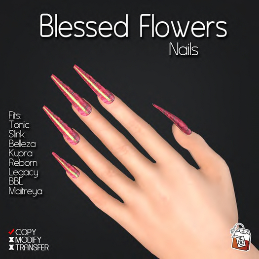 ~TL~ Blessed Flowers Nails
