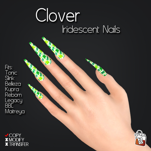 ~TL~ Clover Iridescent Nails