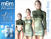 Full Perm Long Sleeve Dress & Top for the Star Body
