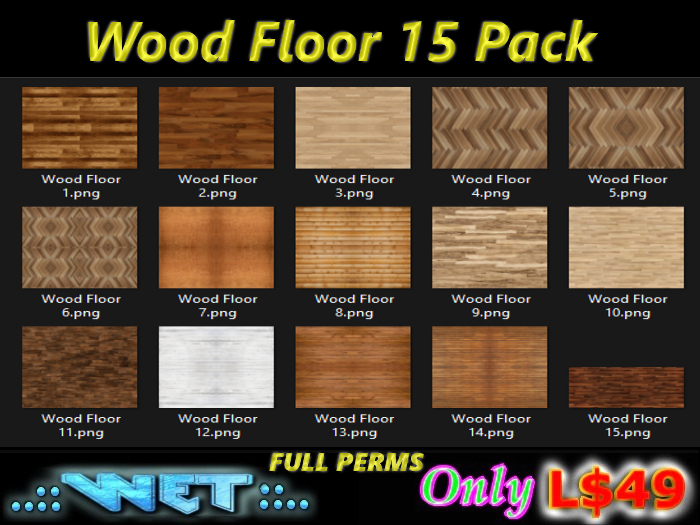 Wood Floor 15 Pack