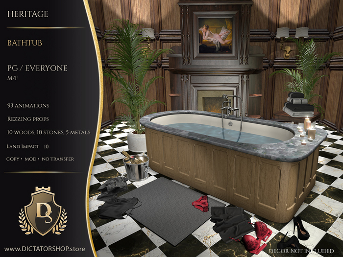 [Ds] Heritage - Bathtub PG