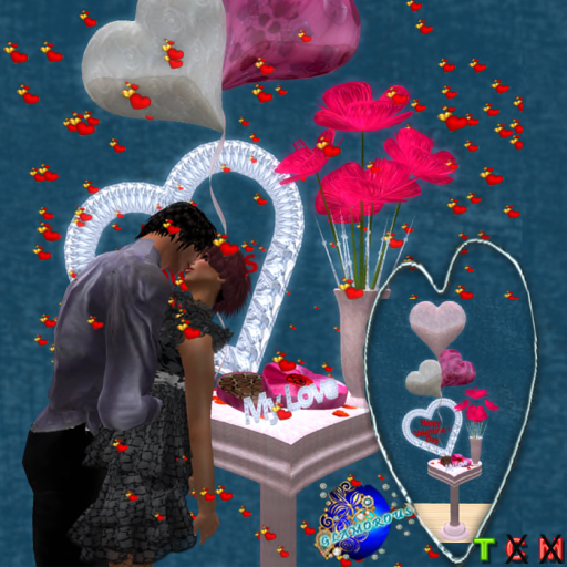 Happy Valentines Day My Love Gift & Kiss Pose Prop - Pink Boxed