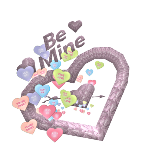 Be Mine Candy Hearts - Pink