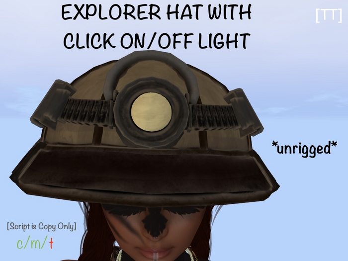[TT] Pith Spelunking Miner Explorer Helmet Hat with Light