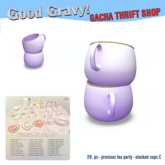 28. pc - precious tea party - stacked cups C